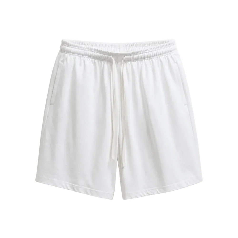 Pantaloni albi 100% bumbac cu șnur lung casual confortabili — pantaloni 100% bumbac cu șnur lung pentru ținute casual — cadrul 2 din galeria editorială.