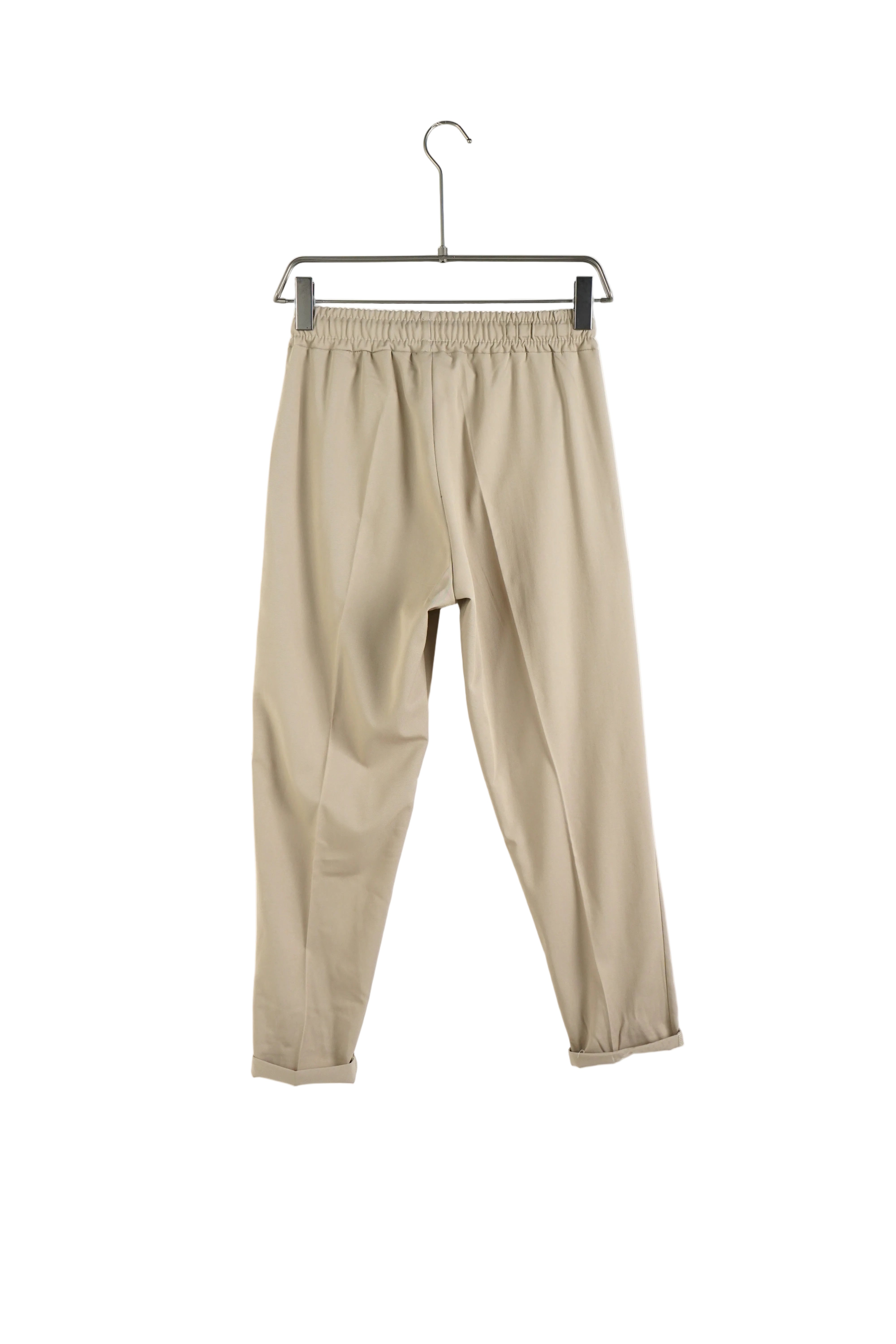 atelier axd pantaloni barbati maro deschis slim casual Atelier AXD in tinuta moda urbana cu snur lung vizibil
