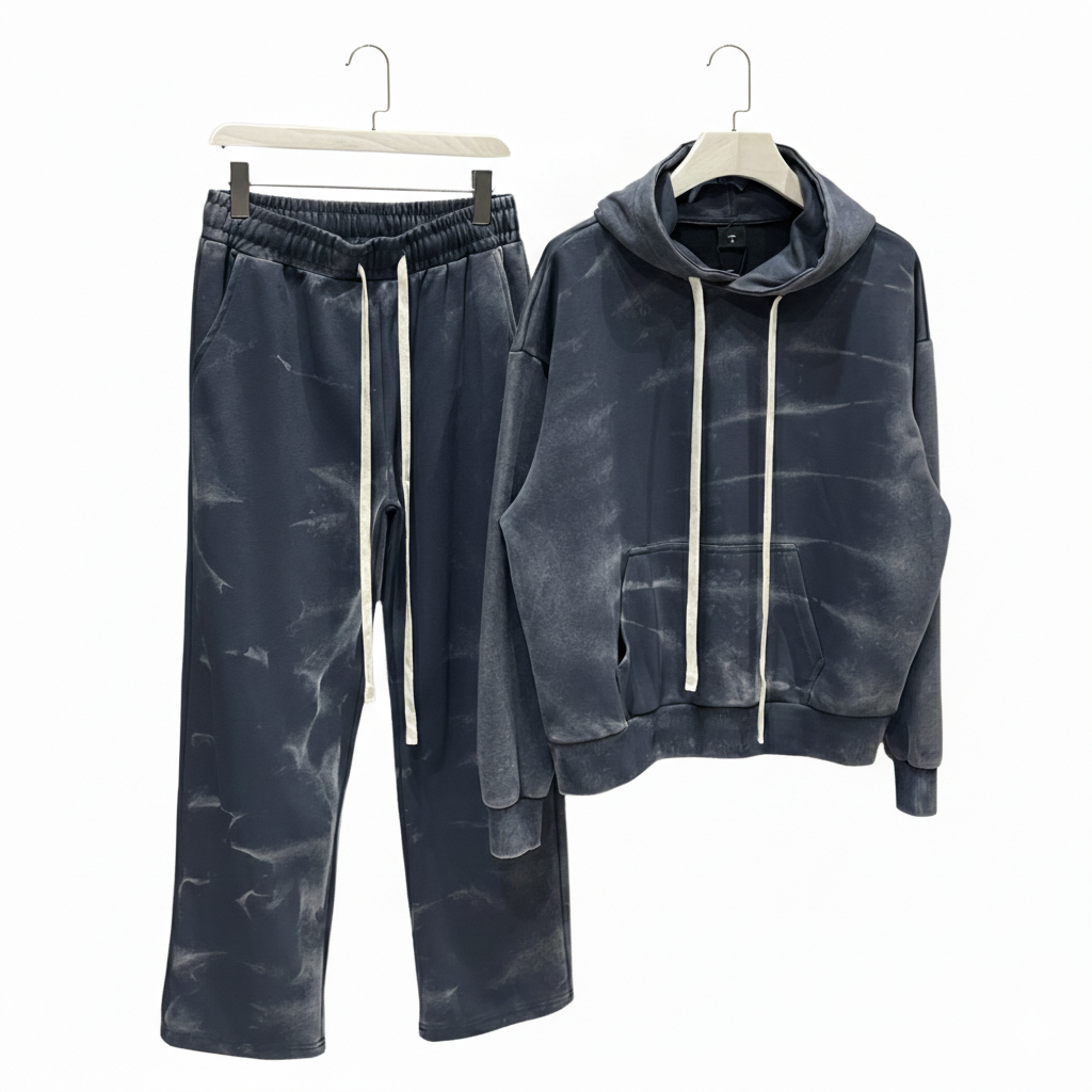 pantaloni cu snur lung atelier axd compleu barbati prespalat gri bl Atelier AXD in tinuta moda urbana cu snur lung vizibil