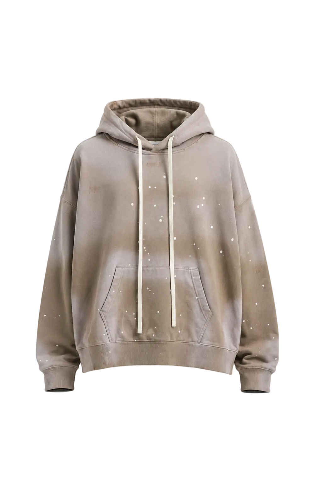 pantaloni cu snur lung atelier axd hanorac bej oversized snur lung Atelier AXD in tinuta moda urbana cu snur lung vizibil